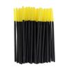 50 Pack Disposable Eyelash Mascara Brushes Wands Set, Silicone Makeup Applicators for Women, Professional Salon, and Eyelash Extensions - Yellow view 3