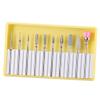 10pcs Electric Nail Drill Bits Set with Tungsten Steel, Ceramic and Emery Material for Acrylic Nails - Manicure Pedicure Polishing, Cuticle Dead Skin Removal - - BH-02 view 2