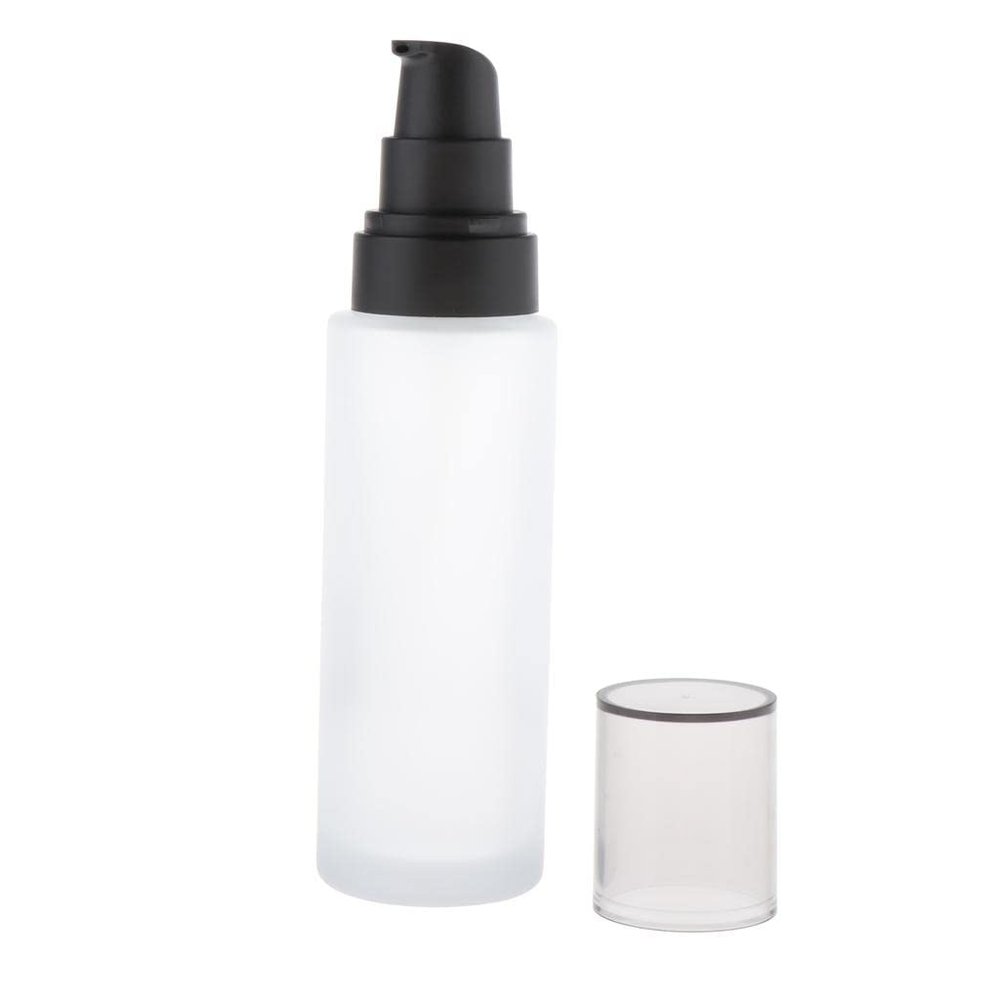 40/100/120ml Leee Pump Bottles - Refillable Lotion Dispenser for Travel - Glass & Plastic - Perfect for Serums, Creams, Lotions, and Emulsions - for Beauty - 120ml