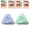 Triangle Eyebrow Trimmer 2-Pack, Weight Stainless Steel Razor Set for Men and Women, Perfect for Facial Beauty Care, Portable Shaving r with ive Cover, Purple Green view 2