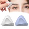 Triangle Eyebrow Trimmer 2-Pack, Weight Stainless Steel Razor Set for Men and Women, Perfect for Facial Beauty Care, Portable Shaving r with ive Cover, White Purple view 3