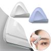 Triangle Eyebrow Trimmer 2-Pack, Weight Stainless Steel Razor Set for Men and Women, Perfect for Facial Beauty Care, Portable Shaving r with ive Cover, White Purple view 4