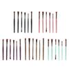 6pcs Soft Synthetic Eyeshadow Makeup Brush Kit for Eyeliner Eye Liner- Professional Set for Liquid and Powder Blending - for Travel - Gift for Her - Versatile - Black Coffee view 2