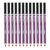 Black/Dark Brown/Brown 12-Piece Brow Pencil Makeup Set, Smudgeproof Eyebrow Liner Pen for Perfect Makeup, Suitable for Beginners - Black view 1