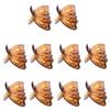 10pcs Hollow Heart Women Plastic Hair Clip Hairpin Claw Clamp Headwear Headpiece - Set of 10 Butterfly Style Hair Claw Clips for Daily Use and Salon, Strong - 3.35 x 1.69inch, Tortie view 1