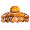 10pcs Hollow Heart Women Plastic Hair Clip Hairpin Claw Clamp Headwear Headpiece - Set of 10 Butterfly Style Hair Claw Clips for Daily Use and Salon, Strong - 3.35 x 1.69inch, Tortie view 2