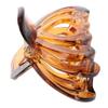 10pcs Hollow Heart Women Plastic Hair Clip Hairpin Claw Clamp Headwear Headpiece - Set of 10 Butterfly Style Hair Claw Clips for Daily Use and Salon, Strong - 3.35 x 1.69inch, Tortie view 3