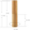 10 Pieces Empty Bamboo Lipstick Tubes,Wooden Bamboo Lipstick Tubes,Lip Balm Tubes,Balm Gloss Tubes Containers,Refillable Balm Lip Gloss Tube Holder Container,for DIY Makeup Cosmetic Travel Everyday view 2