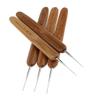5Pcs Hair Crochet Hook Set - Natural Bamboo, 0.75mm Hooks - Time-Saving Dreadlock Fixing - for Hair Weaving and Extension Tools - 0.5mm, As Pictures Shown view 4