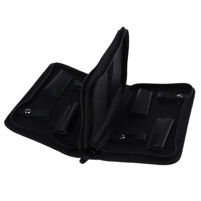 Hairdresser Scissors Scissors Case Classic Simple Style Capacity - Black | Pretty & Fashionable Design Bag for Hair Stylist | High-Resilience PU Leather - Black