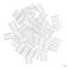 100pc Flat U Tip Keratin Granule Beads Set Nail | Hair Extension Hot Fusion Glue | Rebond & Bonding U Tips - 1 x 0.5cm, White view 1
