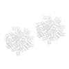 100pc Flat U Tip Keratin Granule Beads Set Nail | Hair Extension Hot Fusion Glue | Rebond & Bonding U Tips - 1 x 0.5cm, White view 3