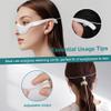 NANSIKE Under Eye Red Light Therapy Glasses with Dark Circle, Eye Bag and Wrinkle Elimination Massage view 2