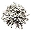 100x Silver Metal Alligator Clips Hair Accessories | DIY Hair Bows Hair Clips | Teeth Design for Thick or Thin Hair | Craft Supplies for Styling Art - 4cm(100Pack), Silver view 3