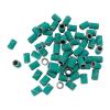 100Pcs Sanding Bands Nail Drill Bit Set - Professional Coarse Fine Grit Polish Removal Manicure Tool - 80 120 180 Mesh File Art Count - Acrylic r Cuticle Ca - 180 Green view 1