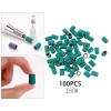 100Pcs Sanding Bands Nail Drill Bit Set - Professional Coarse Fine Grit Polish Removal Manicure Tool - 80 120 180 Mesh File Art Count - Acrylic r Cuticle Ca - 180 Green view 3