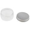 10x Clear Plastic Jars Set - Travel Makeup Bottles 30-120ML, Multi-functional Storage Containers for Makeup, Kitchen, and Crafts - PET + Aluminium Material - - 80ml, Clear view 2