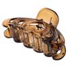 10pcs Hollow Heart Women Plastic Hair Clip Hairpin Claw Clamp Headwear Headpiece - Set of 10 Butterfly Style Hair Claw Clips for Daily Use and Salon, Strong - 3.35 x 1.69inch, Brown view 2