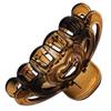 10pcs Hollow Heart Women Plastic Hair Clip Hairpin Claw Clamp Headwear Headpiece - Set of 10 Butterfly Style Hair Claw Clips for Daily Use and Salon, Strong - 3.35 x 1.69inch, Brown view 3