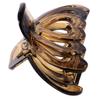 10pcs Hollow Heart Women Plastic Hair Clip Hairpin Claw Clamp Headwear Headpiece - Set of 10 Butterfly Style Hair Claw Clips for Daily Use and Salon, Strong - 3.35 x 1.69inch, Brown view 4