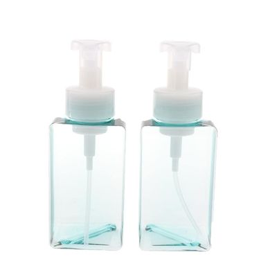 2X Refills Foam Soap Dispensers: Easy Refill, Comfortable Pump, 450ml Capacity, Great for Kitchen and Bathroom - Blue