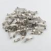 10 Pack Metal French Barrette Hair Clips 4cm & 8cm - DIY Crafts & Hair Accessories - Silver Hair Clips for Bow Making & Office Use - Bulk Pack for Hair - 4cm, silver view 1