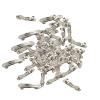10 Pack Metal French Barrette Hair Clips 4cm & 8cm - DIY Crafts & Hair Accessories - Silver Hair Clips for Bow Making & Office Use - Bulk Pack for Hair - 4cm, silver view 3