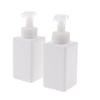 2X Refills Foam Soap Dispensers: Easy Refill, Comfortable Pump, 450ml Capacity, Great for Kitchen and Bathroom - White view 2