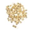 100Pcs Dreadlocks Beads DIY Hair Decoration Rings Hoops, Flexible Metal Braiding Clips for Stylish Hair Jewelry, Salon Stylists, Gifts, 0.47 inch Width, Gold view 2