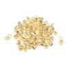 100Pcs Dreadlocks Beads DIY Hair Decoration Rings Hoops, Flexible Metal Braiding Clips for Stylish Hair Jewelry, Salon Stylists, Gifts, 0.47 inch Width, Gold view 3