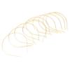 10pcs Textured Grip Metal Hair Loop Bands, Expandable DIY Hair Hoop Craft Supplies for Cat Ear Headband, Women's Hair Accessories - as described, Gold view 4
