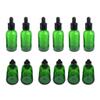 12pcs Empty Essential Oils Bottles Aromatherapy Dropper 30ml - Blue, Glass Perfume Bottles for Travel, Beauty Shop, Spa, Personal Use - Green view 4