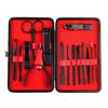 Portable Manicure Pedicure Set 15/16 Pieces with Nail Skin Care Cutter Tools for Travel and Household Use - Stainless Steel Cuticle Clippers Tool Kit for - 15 pieces, Black view 1