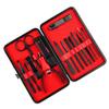 Portable Manicure Pedicure Set 15/16 Pieces with Nail Skin Care Cutter Tools for Travel and Household Use - Stainless Steel Cuticle Clippers Tool Kit for - 15 pieces, Black view 2