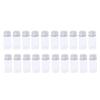 20 Refillable Round Glass Jars for Lotions & Creams - Perfect Travel Size Gift Set - Aromatherapy Essential Oils Storage Containers - Clear Glass & Aluminum - 10ml view 1