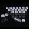 20 Refillable Round Glass Jars for Lotions & Creams - Perfect Travel Size Gift Set - Aromatherapy Essential Oils Storage Containers - Clear Glass & Aluminum - 10ml view 4