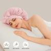 100% Mulberry Silk Bonnet for Sleeping for Women, 22 Momme Grade-6A Single-Layer Silk Bonnet Hair Wrap for Curly Hair Sleep Cap with Soft Long Elastic Bands(1PCS,Pink) view 2