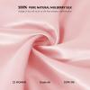 100% Mulberry Silk Bonnet for Sleeping for Women, 22 Momme Grade-6A Single-Layer Silk Bonnet Hair Wrap for Curly Hair Sleep Cap with Soft Long Elastic Bands(1PCS,Pink) view 3