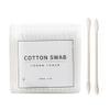200pcs Double Head Cotton Swabs with Wooden Handle for Makeup and Cosmetics Removal, 100% Pure Cotton, 3.15 inch Long - White view 1