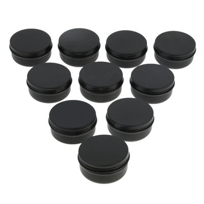 10Pcs Leakproof Aluminium Cosmetic Pots Set - Portable Storage Containers for Lip Balm, Powder, Tea -, weight, and Refillable - for Travel and Home - 30g