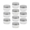 10x Clear Plastic Jars Set - Travel Makeup Bottles 30-120ML, Multi-functional Storage Containers for Makeup, Kitchen, and Crafts - PET + Aluminium Material - - 30ml, Clear view 1
