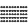50 Pieces Cosmetic Jars with Lids Clear Plastic Container Travelling Storage Organizer for Makeup Lotions Creams Nail Accessories Jewelry Compact and - Black view 1