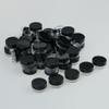 50 Pieces Cosmetic Jars with Lids Clear Plastic Container Travelling Storage Organizer for Makeup Lotions Creams Nail Accessories Jewelry Compact and - Black view 2