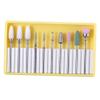 10pcs Electric Nail Drill Bits Set with Tungsten Steel, Ceramic and Emery Material for Acrylic Nails - Manicure Pedicure Polishing, Cuticle Dead Skin Removal - - BH-01 view 3