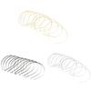 10pcs Textured Grip Metal Hair Loop Bands, Expandable DIY Hair Hoop Craft Supplies for Cat Ear Headband, Women's Hair Accessories - as described, White view 3