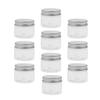 10x Clear Plastic Jars Set - Travel Makeup Bottles 30-120ML, Multi-functional Storage Containers for Makeup, Kitchen, and Crafts - PET + Aluminium Material - - 40ml, Clear view 1
