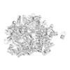 100Pcs Dreadlocks Beads DIY Hair Decoration Rings Hoops, Flexible Metal Braiding Clips for Stylish Hair Jewelry, Salon Stylists, Gifts, 0.47 inch Width, Silver view 1