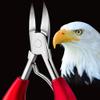 Stainless Steel 4-in-1 Nail Clippers Set for Thick Toenails and Fingernails - Long Handle, Nail File, Lifter, Dead Skin Fork - Elderly Gift - Red view 4