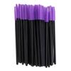 50 Pack Disposable Eyelash Mascara Brushes Wands Set, Silicone Makeup Applicators for Women, Professional Salon, and Eyelash Extensions - Purple view 4