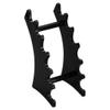 Acrylic Makeup Brush Display Stand Organizer | Nail Pen Storage Shelf | Detachable Cosmetic Pen Rack for Home & Exhibition Use - 17 x 8 x 2 cm, Black view 1